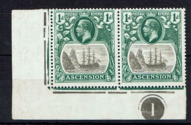 Image of Ascension SG 11/11c UMM British Commonwealth Stamp